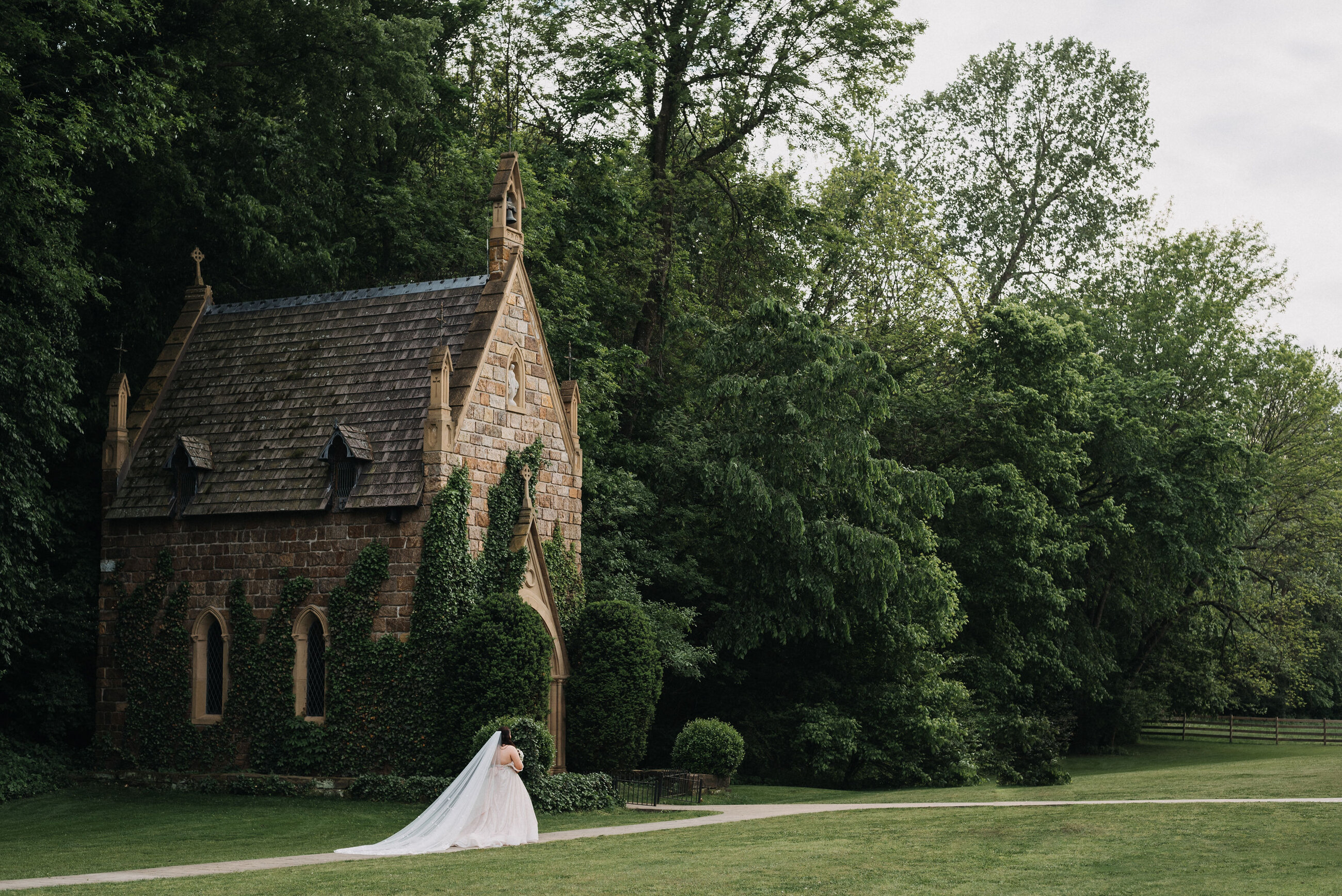 Bridal portrait at St. Catherine's